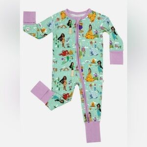 Little Sleepies Disney Princess Dreams Zippy NWT Toddler Girl 2T